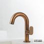 Μπαταρία Νιπτήρα με Βαλβίδα Clic-ClacSlim Vicario natural Brass 500010-225
