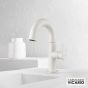 Μπαταρία Νιπτήρα με Βαλβίδα Clic-Clac Slim Vicario White Matt 500010-300