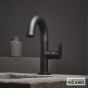 Μπαταρία Νιπτήρα με Βαλβίδα Clic-Clac Slim Vicario Black Matt 500010-400