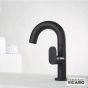 Μπαταρία Νιπτήρα με Βαλβίδα Clic-Clac Slim Vicario Black Matt 500010-400