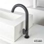 Μπαταρία Νιπτήρα Υψηλή με Βαλβίδα Clic-Clac Slim Vicario Black Matt 500041-400