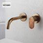 Μπαταρία Νιπτήρα Τοίχου Slim Vicario natural Brass 500045-225