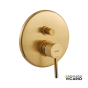 Μίκτης Εντοιχισμού 2 Εξόδων industrial Vicario Brushed Gold 512050D-201