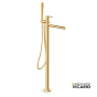 Μπαταρία Λουτρού Επιδαπέδια Cyrcus Vicario Brushed Gold 700065-201