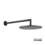 Βραχίονας Τοίχου Στρογγυλός 35εκ., Vicario Rusty Black 800086-424