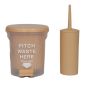 Σετ Κάδος Απορριμμάτων PITCH 5L PP Μπεζ με Πιγκάλ MRShome DS-8957BGS