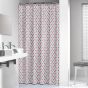 Diamonds 180x200 pink κουρτίνα μπάνιου υφασμάτινη Sealskin  235201350