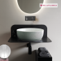ΕΠΙΠΛΟ ΜΠΑΝΙΟΥ PLANA/60cm BLACK MATT 2553-NROP