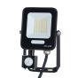 ΠΡΟΒΟΛΕΑΣ LED 20W SMD ΜΕ ΠΕΡΙΣΤΡΕΦΟΜΕΝΟ ΑΝΙΧΝΕΥΤΗ ΚΙΝΗΣΗΣ ΜΑΥΡΟΣ IP54 4000K PLUS Eurolamp 147-69064