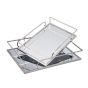 S/2 ΔΙΣΚΟΙ ΜΕΤΑΛΛΙΚΟΙ ΜΕ ΚΑΘΡΕΦΤΗ ΑΣΗΜΙ 35x25x6cm / 30.5x20x5.5cm Eurolamp 819-02133