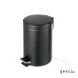 Χαρτοδοχείο 3lt Επιδαπέδιο Μαύρο Ματ Geesa Series 123  Black Matt 634-400