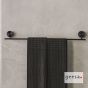 Πετσετοκρεμάστρα 60 cm Επιτοίχια Geesa Opal Black Brushed PVD 7207/60-411