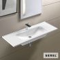 Νιπτήρας Πορσελάνης Slim 100x46 (1 οπή) SEREL White 3037-300