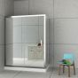 Orabella Energy Mirror 110 cm - Καμπίνα αντιστρέψιμη, ευθύγραμμη με σταθερό πλαϊνό 70 cm 30387-30406