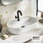 Νιπτήρας Πορσελάνης 60x40 (1 οπή) Bianco Ceramica White 31060-300