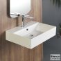 Νιπτήρας Πορσελάνης Tetra n 50x42 (1 οπή) Bianco Ceramica White 32050-300
