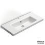 Νιπτήρας Πορσελάνης Urban 80x35 (1 οπή) Bianco Ceramica White 35080-300