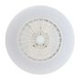 Ανεμιστήρας Οροφής Ø55xH20cm Led 3x12,6w 4500lm Tunable 2700-6500K 220-240V,50Hz  Λευκός-Ασημί Eglo Lovisca 35142