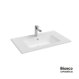 Νιπτήρας Πορσελάνης Flat 81,5x46,5 (1 οπή) Bianco Ceramica White 36080-300