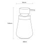 Conical black 400 ml δοχείο κρεμοσάπουνου Sealskin 362330219