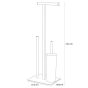 Square chrome σταντ χαρτιού υγείας + πιγκάλ Sealskin 362373618
