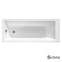 Μπανιέρα Υδρομασάζ Ακρυλική 160*70 εκ. Sirene Cubic CUB16070W 