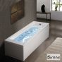 Μπανιέρα Υδρομασάζ Ακρυλική 160*70 εκ. Sirene Cubic CUB16070W 