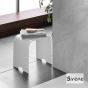 Κάθισμα Ντουζιέρας Design 38x38x31 Sirene White Matt DES3831-301