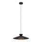 Φωτιστικό Κρεμαστό Μονόφωτο 1xE27 Ø500xH1100mm Μέταλλο-Μαύρο-Ορείχαλκος Eglo Grizedale 43885