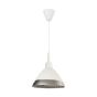 InLight Κρεμαστό φωτιστικό από ασημί γυαλί 1XE14 D:18cm 4409-Γ-Ασημί