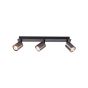 ΣΠΟΤ ΑΛΟΥΜΙΝΙΟ 3ΦΩΤΟ 3XGU10 Max 7W 450X120mm ΓΚΡΙ ARTE ILLUMINA LUXY Eurolamp 145-25267