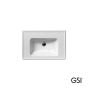 Νιπτήρας Πορσελάνης Classic 75x50 (1 οπή+2 προχ.) GSI White 8787-300