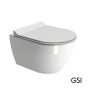 Λεκάνη Κρεμαστή Pura/50 Swirlflush με κάλυμμα MS86SC Super Slim Soft Close, GSI White 881600SC-300