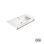 Νιπτήρας Πορσελάνης Pura 82x46 (1 οπή+2 προχ.) GSI White 8885-300