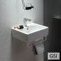 Νιπτήρας Πορσελάνης Kube 45x35 (χωρίς οπή-3 προχ.) GSI WHITE 8985A-300