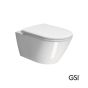 Λεκάνη Κρεμαστή Kube-X/55 Swirlflush με κάλυμμα Slim Soft Close MS99C, GSI White 941500C-300