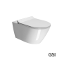 Λεκάνη Κρεμαστή Kube-X/55 Swirlflush με κάλυμμα Super Slim Soft Close MS86SC, GSI White 941500SC-300