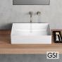 Νιπτήρας Πορσελάνης Kube-X 60x37 GSI White 9453-300