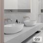 Νιπτήρας Πορσελάνης Nubes 50x35 GSI White 9784-300