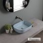 Νιπτήρας Πορσελάνης Glam 56x39 Scarabeo Air Glossy 1804-620