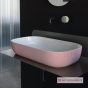 Νιπτήρας Πορσελάνης Glam 56x39 Scarabeo Pois pink 1804-SER