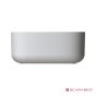 Νιπτήρας Πορσελάνης Moon 42x42 (1 οπή) Scarabeo White 5504-300
