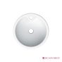 Νιπτήρας Πορσελάνης Luna 40φ (1 οπή) Scarabeo White 8003-300