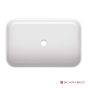 Νιπτήρας Πορσελάνης Mizu 70x45 Scarabeo White 9007-300