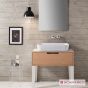 Νιπτήρας Πορσελάνης Mizu 70x45 Scarabeo White 9007-300