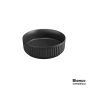 Νιπτήρας Πορσελάνης ETNA-S Φ36 Bianco Ceramica Black Matt 33136-401
