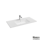 Νιπτήρας Πορσελάνης Flat 101,5x46,5 (1 οπή) Bianco Ceramica White 36100-300