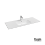 Νιπτήρας Πορσελάνης Flat 121,5x46,5 (1 οπή) Bianco Ceramica White 36121-300