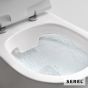Λεκάνη Κρεμαστή SMART26/52 Rimless με Απλό κάλυμμα 6001, Serel White SM2600-300