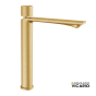 Μπαταρία Νιπτήρα Υψηλή με Βαλβίδα Clic-Clac Halo Vicario Brushed Gold 515041-201